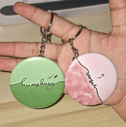 Name Mirror Keyhcain